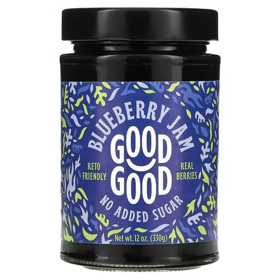GOOD GOOD, Blueberry Jam, 12 oz Pack of 3