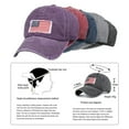 thumbnail image 4 of Xmarks Womens Distressed Ponytail Baseball Cap Cotton Dad Hat with Ponytail Hole, 4 of 4
