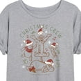 thumbnail image 3 of Disney Winnie The Pooh - Tigger, Pooh, Eeyore, & Piglet Christmas Crew - Women's Oversized T-Shirt, 3 of 5