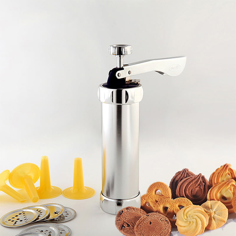 25Pcs Biscuit Maker Shaper Cake Cutter Decorating Set Cookie Press Pump Machine~