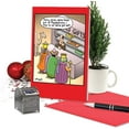 thumbnail image 3 of Fresh Out - Funny Merry Christmas Card with Envelope (4.63 x 6.75 Inch) - Funny 3 Wise Men, Cartoon Christmas Greeting Note Card - Humorous Xms Happy Holidays Notecard 1659, 3 of 7