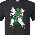 thumbnail image 4 of Inktastic Kawaii Cats Christmas Tree T-Shirt, 4 of 5