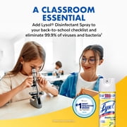 Lysol Disinfectant Spray, Sanitizing and Antibacterial Spray, Deodorizer, Lemon Breeze, 19 oz (Pack of 2)