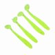 thumbnail image 4 of 50 señuelos de pesca de plástico blando de 5 cm con forma de T, cebos de gusano, accesorios para pesca, verde fluorescente, 4 of 14