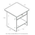 thumbnail image 3 of Furinno EX Home Living Nightstand Table, Cream Faux Marble/Ivory (Pair), 3 of 4