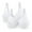 (Fashion 17)White, variant on WXLWZYWL 2PC Women Wireless Lace Bra Lightly Padded Push Up Breathable Daily Solid Basic Bra