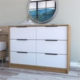 thumbnail image 2 of FM FURNITURE Marion Slide And Pull Dresser Finish Engineered Wood White/Pine, 2 of 7