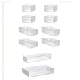 thumbnail image 4 of Organizador de maquillaje, caja de almacenamiento de escritorio, acrílico, multiusos, para tocador 10 piezas, 4 of 9