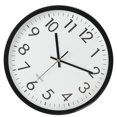thumbnail image 4 of Reloj de pared redondo de 10 pulgadas, reloj decorativo silencioso de cuarzo para el hogar, dormitorio, sala de estar, oficina Monstrate HA8228-05B, 4 of 6