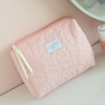 thumbnail image 4 of Clearance! Lotpreco Coquette Sesthetic Makeup Bag,Large Travel Quilted Cosmetic Organizer,Cotton Makeup Pouch Travel Toiletry Case for Women Girls Kawaii Stuff, 4 of 6
