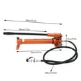 thumbnail image 2 of CP-700 Portable Hydraulic Hand Pump Pressure with Thickened Plunger 800CC CP-700 Orange Handheld Hydraulic Pump Tool Stable Performance Great Safety Handheld Hydraulic Pump Ram Pump, 2 of 12