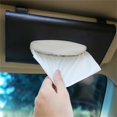 thumbnail image 2 of 2X Caja de pañuelos para coche, funda de piel sintética para asiento trasero, funda negra, 2 of 5