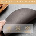 thumbnail image 3 of Manteles Individuales para 6 Piezas con Posavasos de Doble Cara de Cuero PU Tapete para Mesa Antideslizante y Resistente al Calor para Restaurante, Hotel, Cafetería, 3 of 7