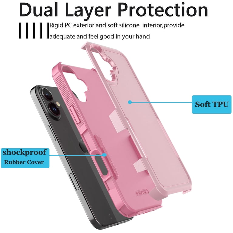 iPhone 16 Plus Case, 2 in 1 Phone Case for iPhone 16 Plus 6.7 inch