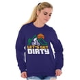 thumbnail image 3 of Let's Get Dirty Mountain Bike Outdoor Sweatshirt for Men or Women Brisco Brands S, 3 of 6