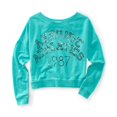 thumbnail image 1 of Aeropostale Womens Ny Athletic Pullover Sudadera, Verde, Mediano Aeropostale Camisa de entrenamiento, 1 of 2