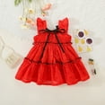 thumbnail image 4 of Godom Kids Dresses Casual Floral Dress Short Sleeve Holiday Dresses Clothes for Kid, 4 of 4