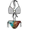 thumbnail image 7 of The Legend of Zelda Tears of The Kingdom Game Women Bikini Set Sexy Two Pieces Halter String Swimsuit Triangle Briefs Tie Side Bottom, 7 of 7