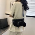 thumbnail image 6 of Pinfect Fashion Rhinestone Waist Belt Bag Women Chest Crossbody Pack PU Bling Fanny Pack, 6 of 9