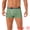 Green, variant on DARING DIVA Men's Lightweight Short Leg Stretch Boxer Briefs 28 Black
