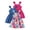 ZA-Hot Pink, variant on Povozer Girls' Special Occasion Dresses Girls Birthday Dress,Girls Dresses Toddler Girls Dress 3 Pack Casual Party Print Skater A Line Dress,Size 3-4 Years,Green