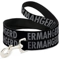 thumbnail image 1 of Buckle-Down DL-W30531-N Narrow 0.5" Ermahgerd! Black Gray Dog Leash, 1 of 1