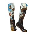 thumbnail image 5 of Lsque Western Guitar Cowboy Printed Crew Socks Men's Women's LightWeight Thin Casual Calf Socks ,Knee High Socks,Cotton Socks, 5 of 9