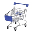 thumbnail image 1 of Mini carrito de compras de juguete, divertido y práctico para niños y niñas de 3 años en adelante. Azul oscuro, 1 of 9