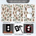 thumbnail image 5 of Switch Panel Switch Decoration 2.76x4.53x0.28 Inches Unused Outlet Cover Switch Plate Wall Plates Living Room Kitchen Bedroom Study Switches Christmas Pine Cone1, 5 of 8
