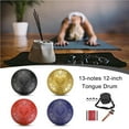 thumbnail image 4 of Youkk Tambour en Acier 13 Notes 12 Pouces Poignée Tambour en Acier Instrument de Percussion Bleu, 4 of 5
