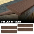 thumbnail image 3 of 4 Pcs Composite Decking Boards End Cap 5.5" Brown, 3 of 9
