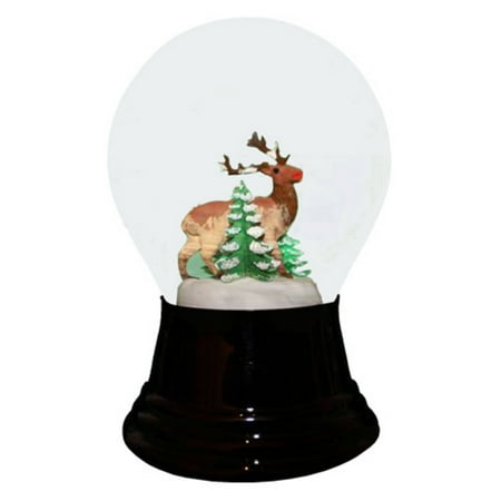 Perzy 5 in. Medium Deer Snow Globe