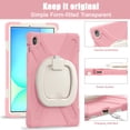 thumbnail image 3 of Case for Samsung Galaxy Tab S10 FE+ 13.1 inch, 360 Degree Rotating Hand Grip Shockproof Cover with Shoulder Strap, Cherry Pink, 3 of 7