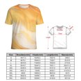 thumbnail image 2 of Marble Blue Greene Purple And Gold Stripes T Shirts Basic T-Shirt Short Sleeve Ladies Tee Shirt Summer Graphic Clothing, 2 of 6