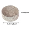 thumbnail image 2 of FENGGUIQU 3Pcs Elegant Brown Woven Basket for Home Storage and Decorative Fake Flower Display, 2 of 7
