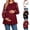 Wine, variant on Fancifize Ribbed Knit Lace Long Sleeve Shirts for Maternity, Women's Crewneck Trendy Elegant Tops