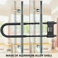 thumbnail image 2 of lanema Aluminum Alloy Bicycles Lock 4 Digit Combination Padlock Long Shackle Padlock, 2 of 11
