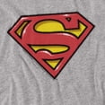 thumbnail image 2 of Superman Airbrush Shield Women's T Shirt, Athletic Heather, Small, 2 of 6