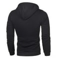 thumbnail image 4 of Long Sleeve Shirts for Men Big Sweatshirts for Men Light Mens Sweater No Hood Sweatshirts Insulated Sweatshirt Cookies Hoodie Men's Hooded Sweatshirt Casual Long Sleeve Drawstring Pullover Ho Black M, 4 of 4