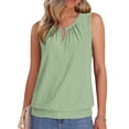 thumbnail image 2 of Fashion Pullover Tops Basic Cotton-Line Blend T-Shirt for Summer Elegant Wedding Alternative Clothing Loose and Comfortable Woman Clothing Ropa De Mujer Light Green S, 2 of 6