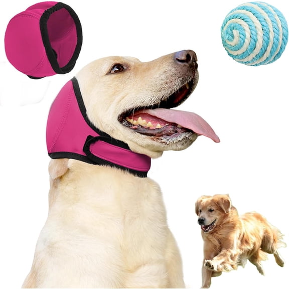 Dog Noise Reducing Ear Muffs, Adjustable Comfort for Bathing & Drying