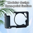 thumbnail image 2 of QENASHAING 6061 Aluminum Alloy Camera Cage, Modular Design DSLR Video Rig with Silicone Grip for Nikon ZR, Lightweight 6 oz Accessory Mounting, 2 of 8