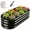 Black-1pcs, variant on Large Oval Metal Raised Garden Bed 4x2 FT Outdoor Galvanized Planter Box for Vegetables