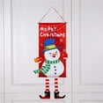 thumbnail image 2 of KBODIU Merry Christmas Window Sign Banners ChristmasFabric Flag Door Porch Decor Supplies Hanging Ornament Santa Claus Banner Flag for Indoor Outdoor Wall Door Home, 2 of 3
