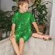 thumbnail image 4 of Balery Shiny round green sequins Conjunto de Pijama Infantil de Manga Corta con Estampado – Ropa de Dormir de Algodón Suave-Medium, 4 of 6