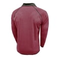 thumbnail image 6 of MIXUE Polo Shirts For Men Summer Solid Color Lapel Button Down Long Sleeve Casual Comfortable Breathable Outwear,Red,S, 6 of 7
