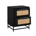thumbnail image 4 of Powell Blair Rattan 2-Drawer Cabinet, Black, 4 of 16