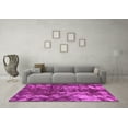thumbnail image 3 of Ahgly Company Indoor Round Abstract Pink Modern Area Rugs, 3' Round, 3 of 4