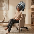 thumbnail image 6 of ZENY Professional Adjustable Hooded Bonnet Hair Dryer with Rolling Stand 1300W Salon Dryer, Grey, 6 of 7