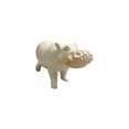 thumbnail image 2 of Kisii Soapstone Hippo Handmade White, 2 of 3
